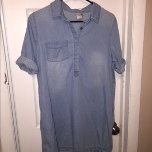 PAPER CRANE Denim Shirt Dress